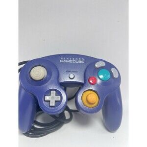 OEM Nintendo Gamecube Controller Purple Indigo DOL-003 TESTED Working